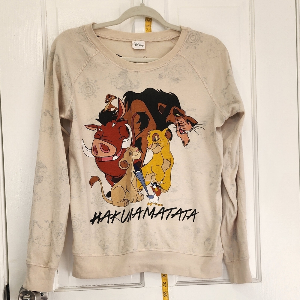 Disney Beige Lion King Character Sweatshirt